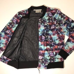 XL Athleta Jacket, Green/Pink/Purple Multi